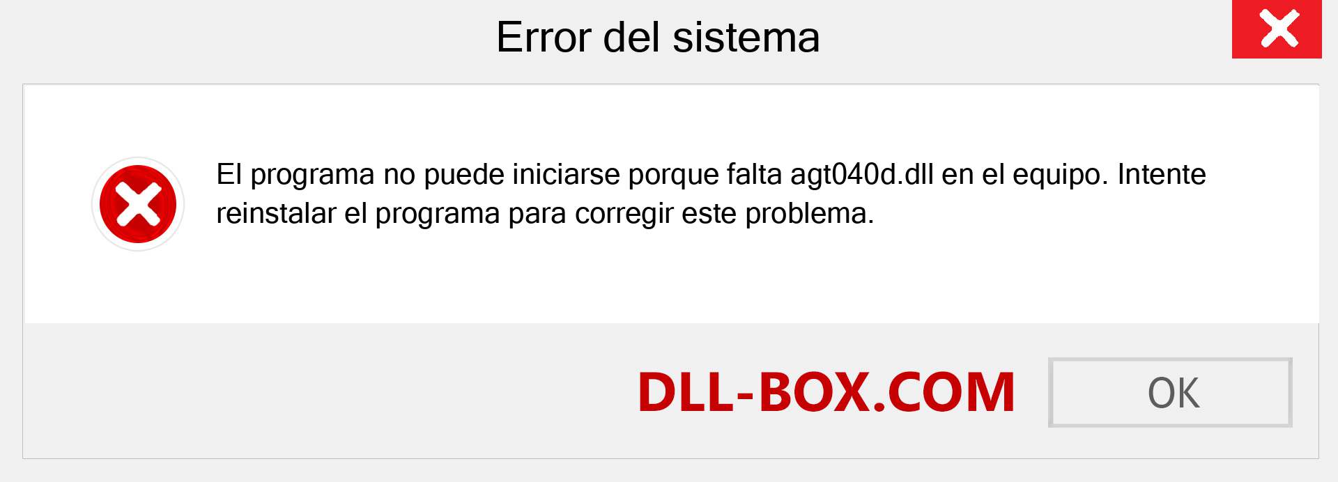 ¿Falta el archivo agt040d.dll ?. Descargar para Windows 7, 8, 10 - Corregir agt040d dll Missing Error en Windows, fotos, imágenes